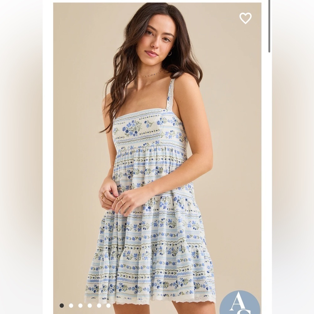 New with tags Altar’d state Astrid Floral Mini Dress